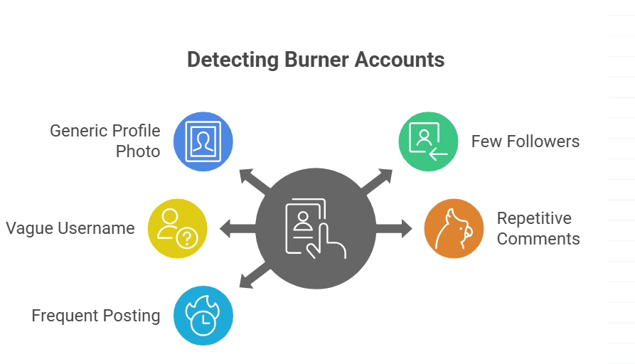 Detecting burner accounts